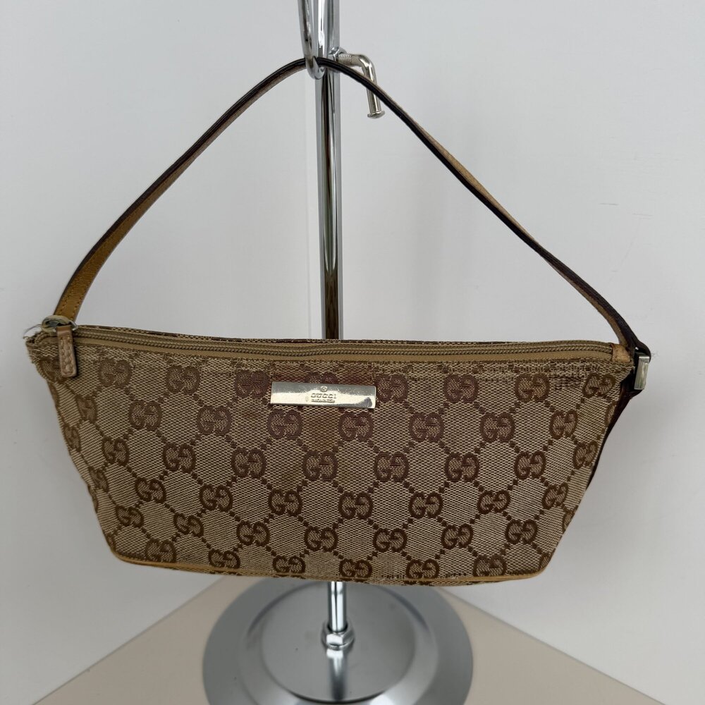 Gucci Tom Ford Era GG Canvas Boat Pochette Shoulder Bag